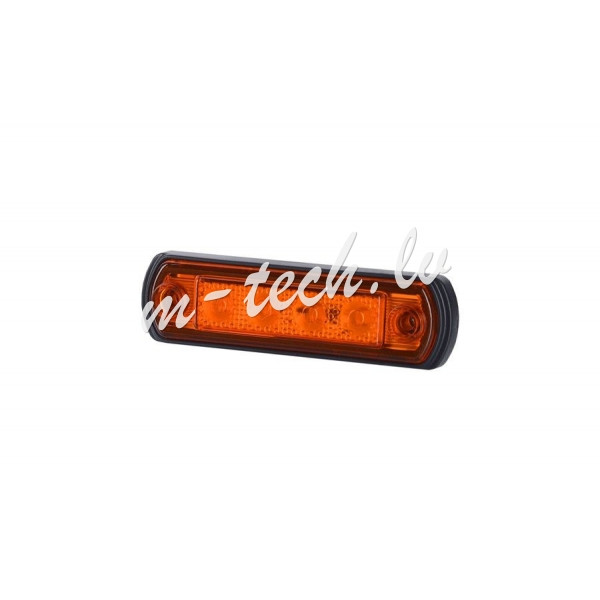 WMLHOR676 - HORPOL LED marker light - HOR65 LD676 orange with reflector 12/24V ECE Rīga - foto 1