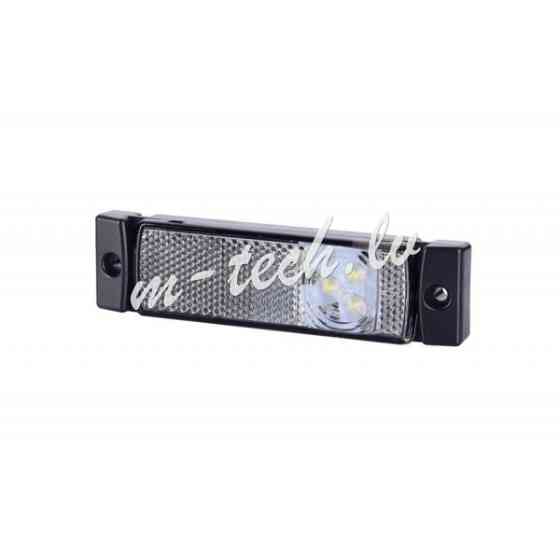 WMLHOR127 - HORPOL LED marker light - HOR41 LD127 white with reflector 12/24V ECE Rīga