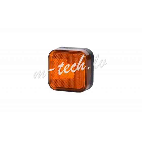 WMLHOR097 - HORPOL LED marker light - HOR24 LD097 orange square with reflector 12/24V ECE Rīga