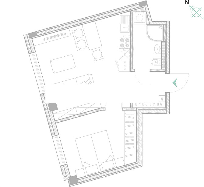 Jaunceltne, pagrabstāvā pieejama noliktava, labiekārtots apzaļumots pagalms, iespēja nomāt Rīga - foto 7