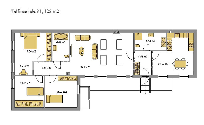 Земля в собственности, здание во дворе, фасадный дом, реновированный дом, Рига - изображение 14