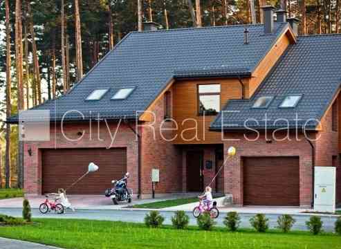 Проект - Апоги, рядный дом, новостройка, благоустроенная озеленённая территория, Рига