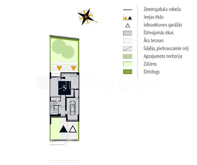 Rindu māja, jaunceltne, labiekārtota apzaļumota teritorija, teritorijas iebrauktuves vārti Rīga - foto 15