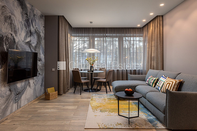 Jaunceltne, fasādes māja, zaļā teritorija, pazemes autostāvvieta, apzaļumota teritorija ar Jūrmala - foto 7