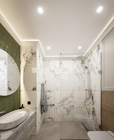 Проект - Kalpaka Residence, фасадный дом, закрытый двор, вход с улицы, мансарда, лифт, Рига - изображение 6