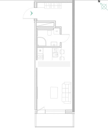 Jaunceltne, labiekārtots apzaļumots pagalms, slēgts pagalms, iespēja nomāt autostāvvietu, ir Rīga - foto 10