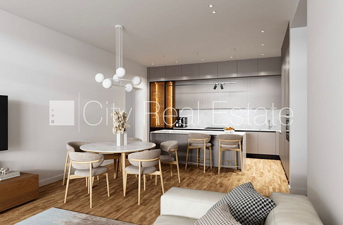 Новостройка, место для машины, лифт, балкон 17 м2, окна выходят на сторону парка, Юрмала - изображение 3