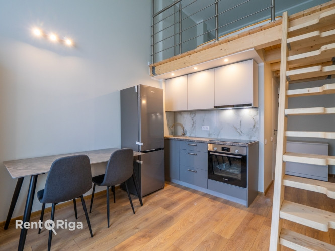 Pieejams unikāls lofta tipa dzīvoklis jaunajā projektā Katolu ielā 11  ar augstvērtīgu Rīga - foto 9