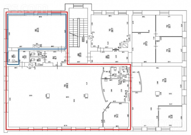 Birojs Pārdaugavā, pretī "Gaismas pils" bibliotēkai.  Birojs sastāv no vienas lielas telpas (44 kvm) Рига - изображение 9