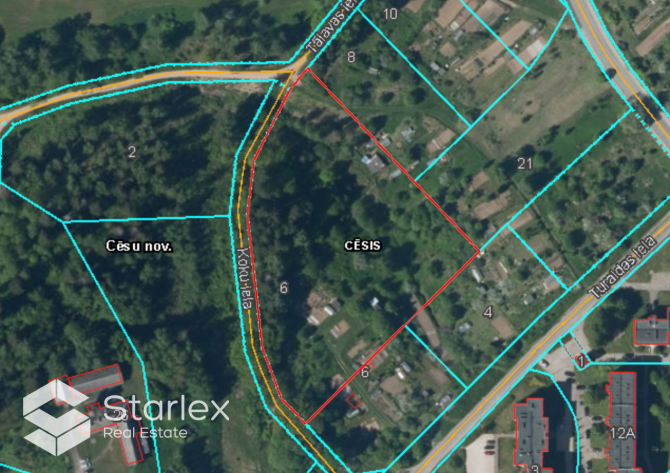 Продается земельный участок для строительства частного дома на улице Талавас 6, Цесис и район - изображение 13