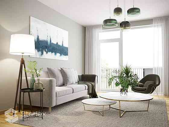 Очаровательная трехкомнатная квартира с балконом на берегу озера Югла.  Дом сдан Рига