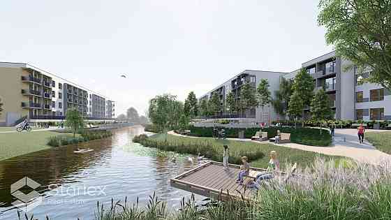 Очаровательная трехкомнатная квартира с балконом на берегу озера Югла.  Дом сдан Рига