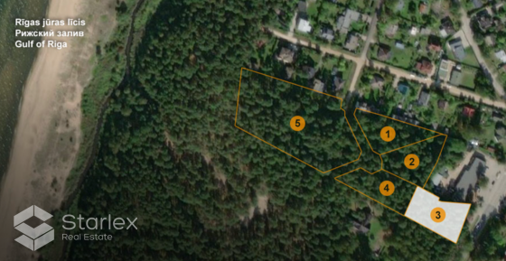 Общая площадь земельного участка: 2434 м2Статус земельного участка: лесной массив Saulkrasti