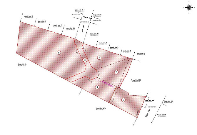 Zemes kopējā platība: 2434 m2Zemes statuss: meža zeme 2379 m2Orientējoši transformējamā Saulkrasti - foto 7
