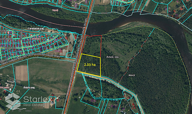 Pārdod 1/2 domājamo daļu jeb 2.03 ha no zemes gabala ar kopējo platību 4.06 ha Ādažos blakus Ādažu novads - foto 2