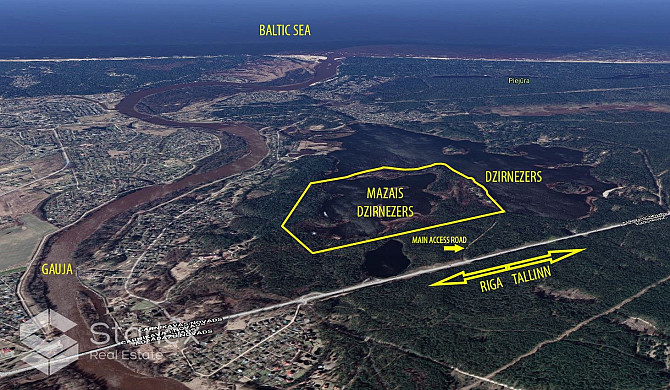 Pārdod 74 ha zemes īpašumu ar ezeru un priežu mežu. Īpašumā visa Mazā Dzirnezera 33 ha Rīgas rajons - foto 5