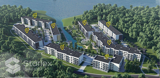 Burvīgs divistabu dzīvoklis ar lielu balkonu pie Juglas ezera. Māja nodota ekspluatācijā, Rīga - foto 1