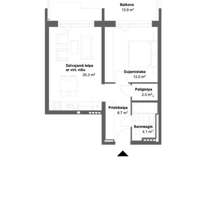Burvīgs divistabu dzīvoklis ar lielu balkonu pie Juglas ezera. Māja nodota ekspluatācijā, Rīga - foto 17