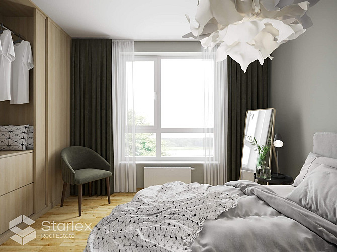 Burvīgs divistabu dzīvoklis ar lielu balkonu pie Juglas ezera. Māja nodota ekspluatācijā, Rīga - foto 6