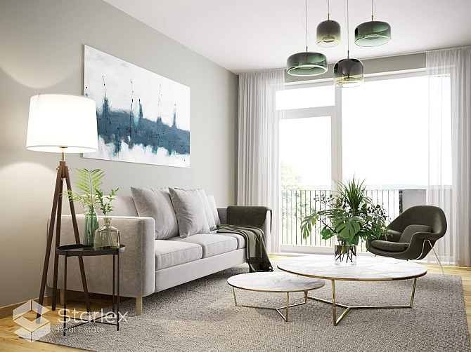 Burvīgs divistabu dzīvoklis ar balkonu pie Juglas ezera.  Māja nodota ekspluatācijā, Rīga - foto 2