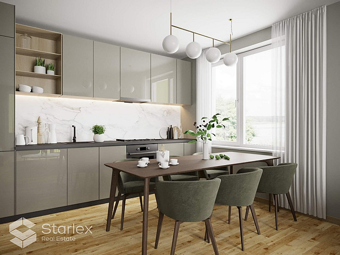 Burvīgs četristabu dzīvoklis ar balkonu pie Juglas ezera. Trīs guļamistabas un divi sanmezgli, Rīga - foto 3