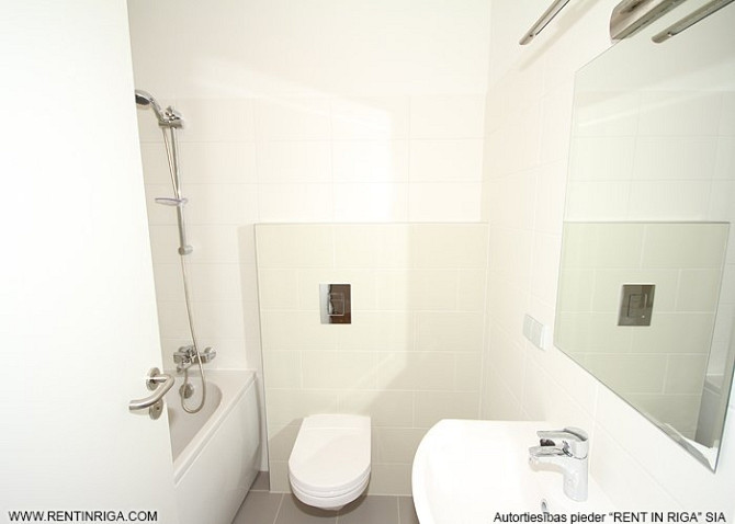 No janvāra īrei tiek piedāvāts lielisks divu istabu studijas tipa dzīvoklis jaunajā projektā Rīga - foto 7