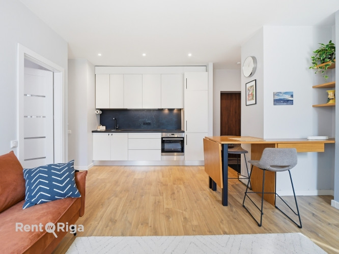 Īrei pieejams praktisks un mūsdienīgs 2-istabu dzīvoklis Rīgas centrā.  Dzīvoklim ir Rīga - foto 5