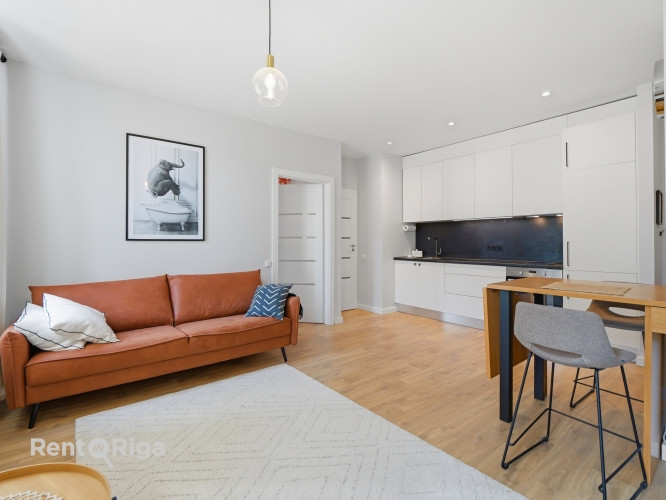 Īrei pieejams praktisks un mūsdienīgs 2-istabu dzīvoklis Rīgas centrā.  Dzīvoklim ir Rīga - foto 4
