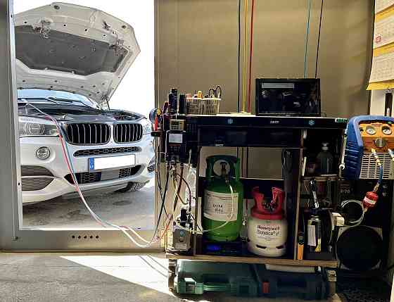 Pārbaude un Autokondicionieru Uzpilde / Проверка и Заправка Автокондиционеров R1234yf, R134a... Rīga