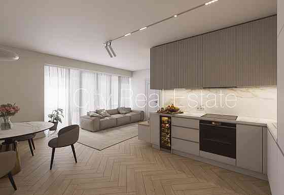 Проект - Kalpaka Residence, вход со двора, балкон, терасса, изолированные комнаты 2 шт., Rīga