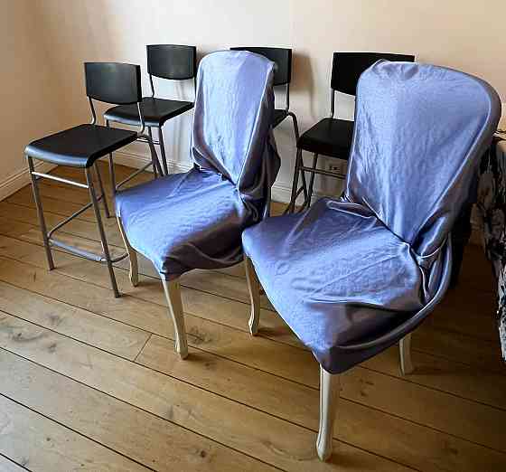 Стулья 6 шт. Вецрига самовывоз. Все стулья очень прочные и крепкие. Все 6 шт вместе - 35 евро.... Rīga