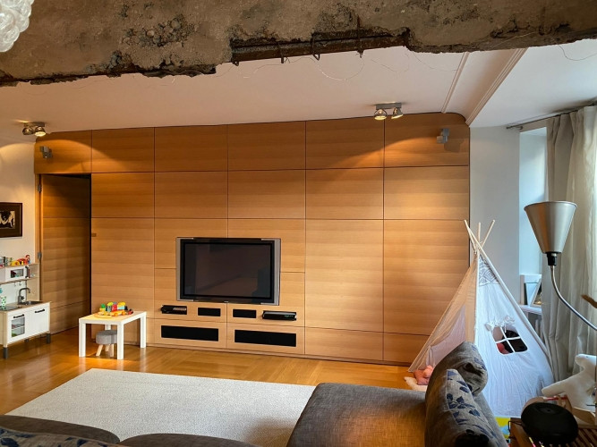 Сдается в аренду квартира с уникальным дизайнерским интерьером, есть парковка, Рига - изображение 5