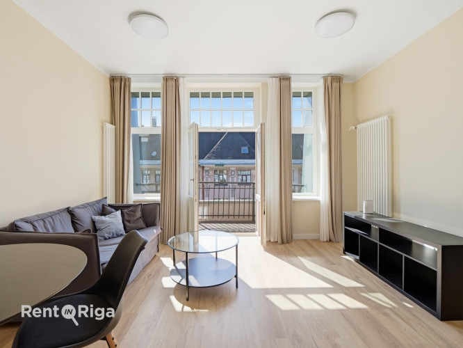 Меблированная 2-комнатная квартира в центре Риги.  Адрес: улица Кришьяня Рига - изображение 1