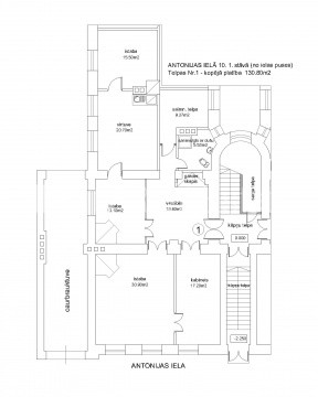 Фасадный дом, реновированный дом, вход с улицы, бельэтаж, лестничная клетка после Рига - изображение 20