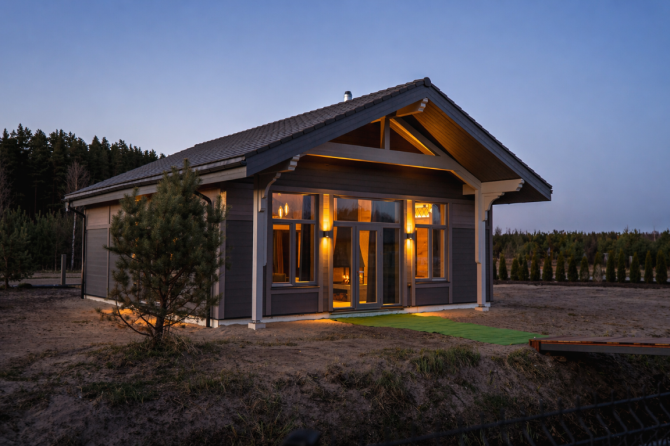 Unikāla energoefektīva Šalet (A+) māja ar pakāpeniskas paplašināšanas iespēju unikālā vietā starp... Другой - изображение 9