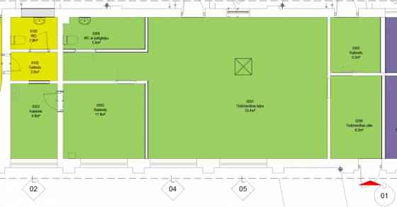Аренда коммерческого помещения на 1-м этаже фасадного здания в Югле. Rīga