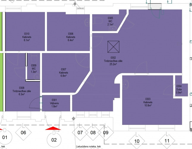 Iznomā komerctelpas 1. stāvā fasādes ēkā Juglā.  Piedāvājumā komerctelpas pirmajā Rīga - foto 3