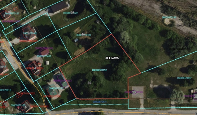 Zemes gabals Jelgavā ar P zonējumu.  Pārdod zemes gabalu Platones ielā 32. Platība 0.4705 ha Jelgava un novads - foto 1