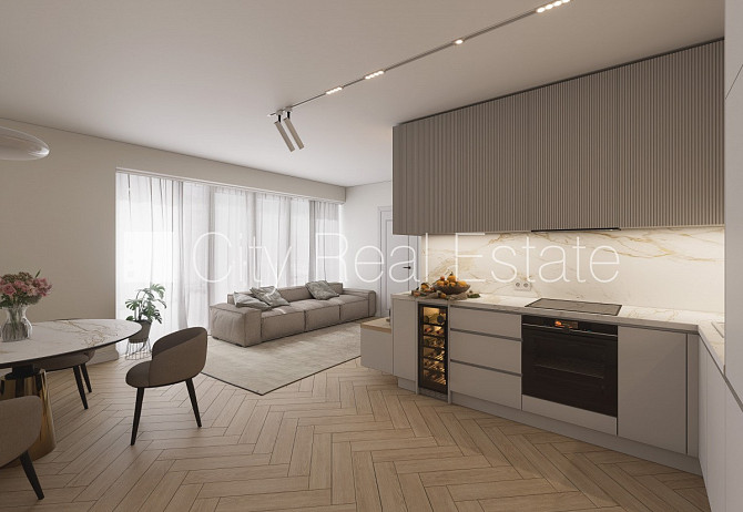 Проект - Kalpaka Residence, вход со двора, балкон, терасса, изолированные комнаты 2 шт., Рига - изображение 1