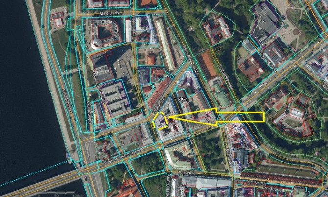 Citadeles un Muitas ielu krustojums, ar ieeju no Citadeles ielas.  Birojs sastāv no 2 telpām - Rīga - foto 9