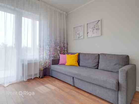 A high-quality and modern, fully furnished one bedroom apartment for long-term rent in the new proje Rīga