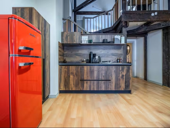 Комфортная и со вкусом обставленная двухуровневая квартира в стиле loft в самом Рига - изображение 5