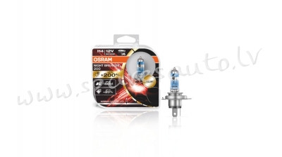 O64193NB200-HCB - H4 OSRAM NIGHT BREAKER® +200% H4 Duo Box - Spuldzite Osram Komplekts - UNSORTED HA Rīga - foto 1