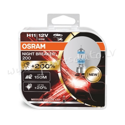 O64211NB200-HCB - H11 OSRAM NIGHT BREAKER® +200% H11 Duo Box - Spuldzite Osram Komplekts - UNSORTED  Rīga - foto 1