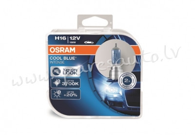 OCBIH16-DUO - H16 OSRAM COOL BLUE Intense H16 12V 19W DUO - Spuldzite Osram Komplekts - UNSORTED HAL Rīga - foto 1