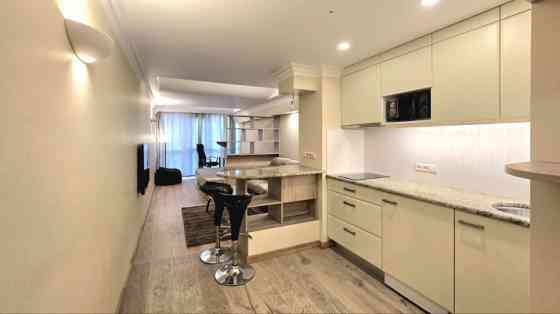 For rent a new, modern, fully furnished one-room studio apartment in a new project at Klijānu Street Rīga