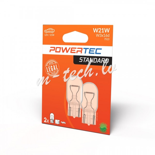 PTZ45-02B - Powertec STANDARD W21W T20 7515 12V 21W W3x16d Rīga - foto 1