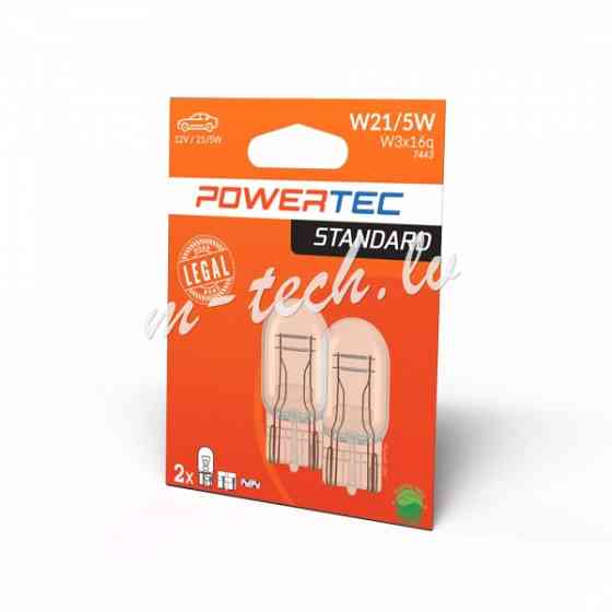 PTZ46-02B - Powertec STANDARD W21/5W T20 7443 12V 21/5W W3x16q Rīga