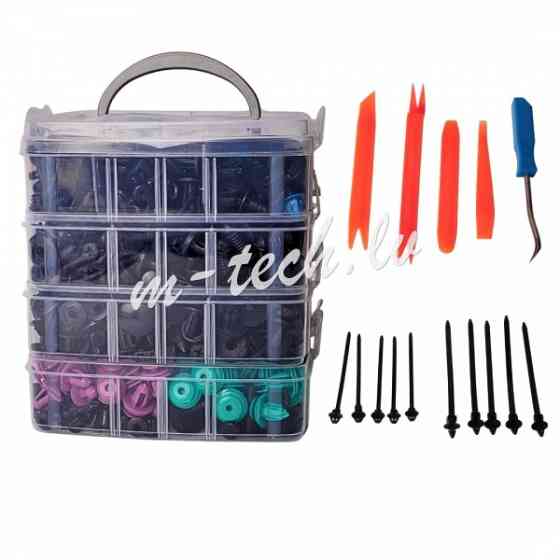 CT-RC13 - Car body retainer clips - set 1180 pcs. Rīga