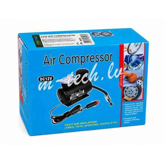 PAC03 - Car air compresor plastic ROAD-TEQ  12V 250 PSI 16mm 15L/min. Rīga